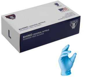 Rhino Health Nitrile Gloves - Large
