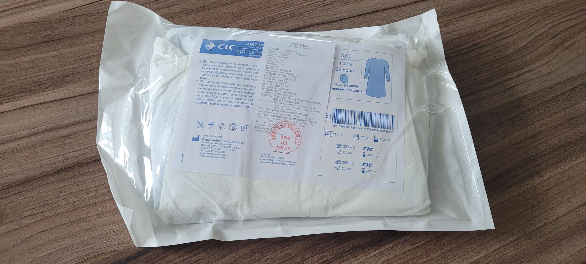 CIC Surgical Gowns - AAMI Level 3 Sterile 50pk