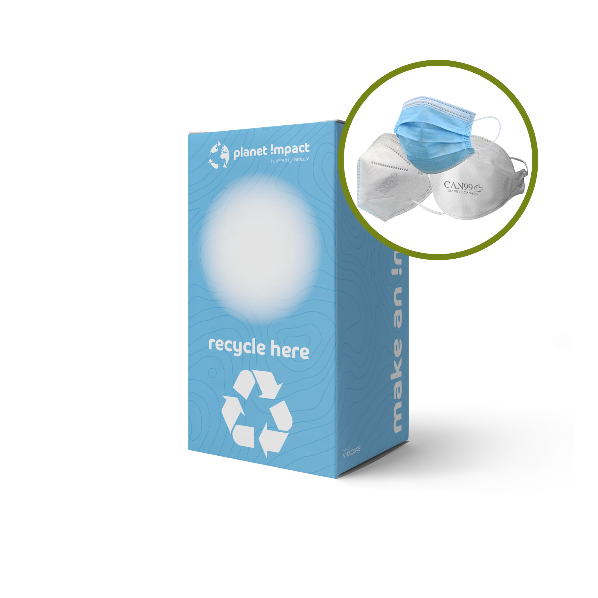 Mask Recycling Bin - Planet Impact