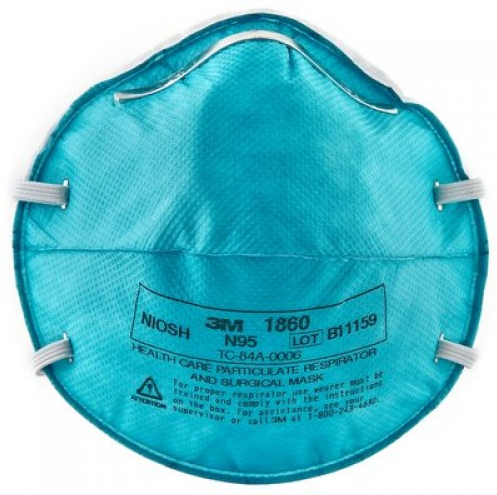 3M™ Health Care Particulate Respirator & Surgical Mask 1860 Series, N95