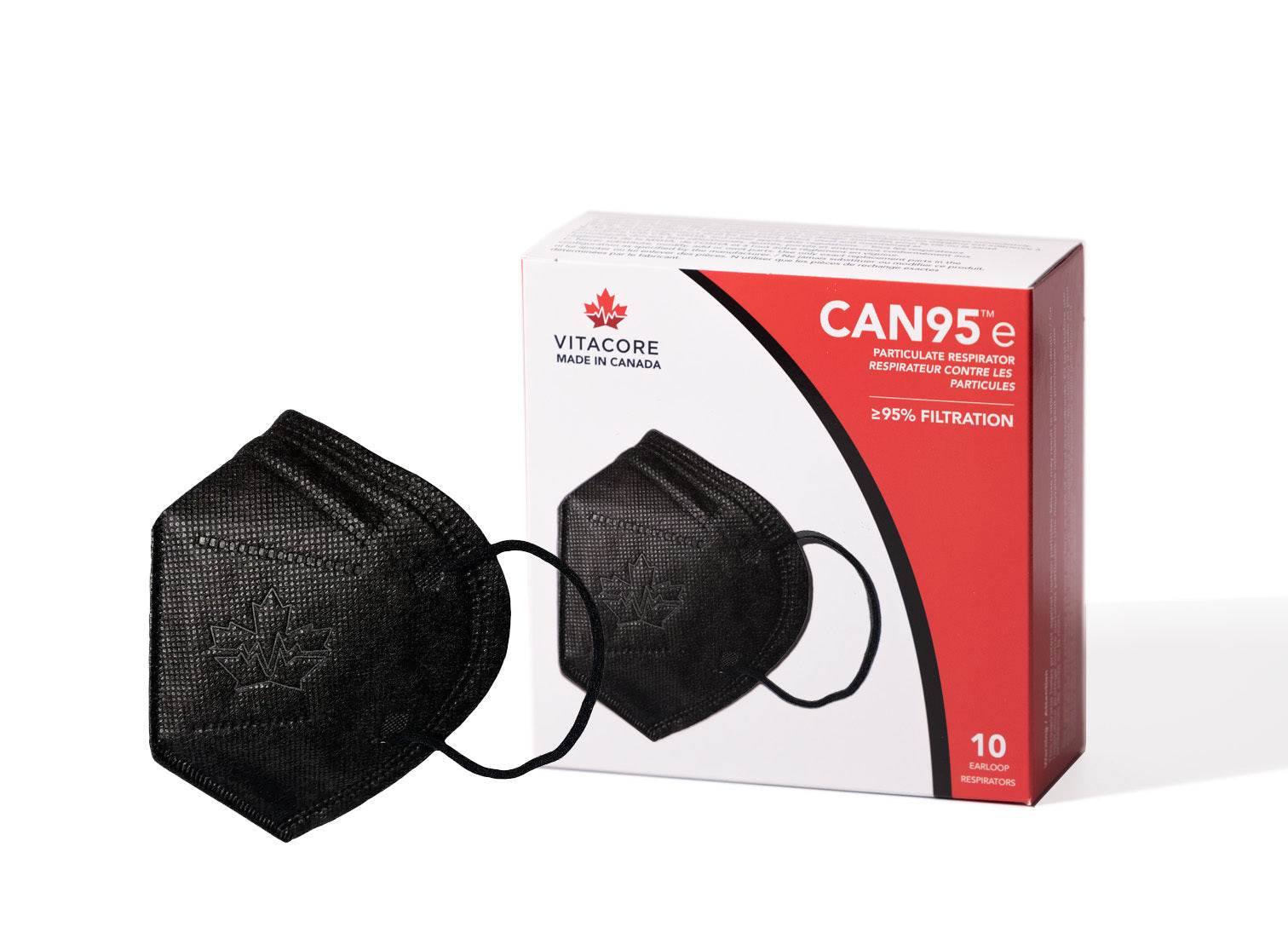 エモンガ CAN95e Black - Earloop Version – Vitacore Industries