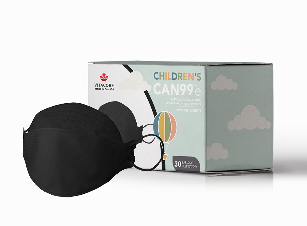 Children's CAN99e Black - Earloop Version