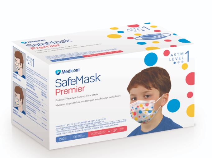 Masque chirurgical de niveau 1 pour enfants - 50 unités/boîte