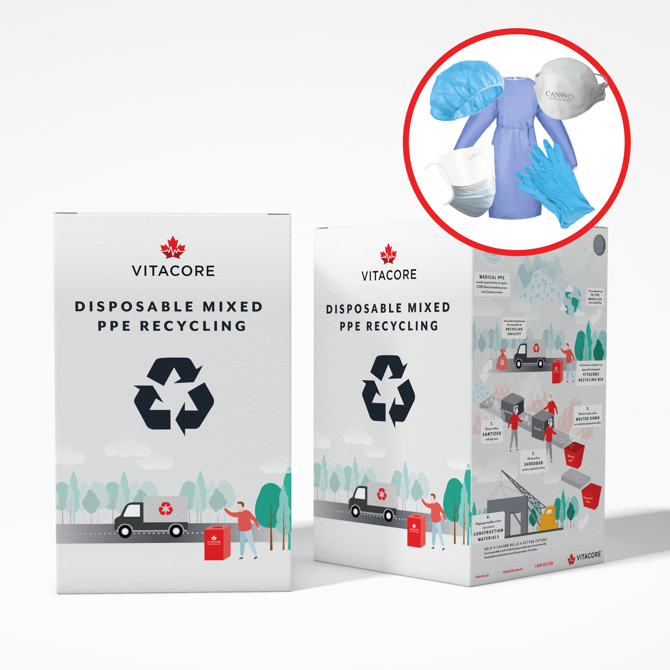 Mixed PPE Recycling Bin